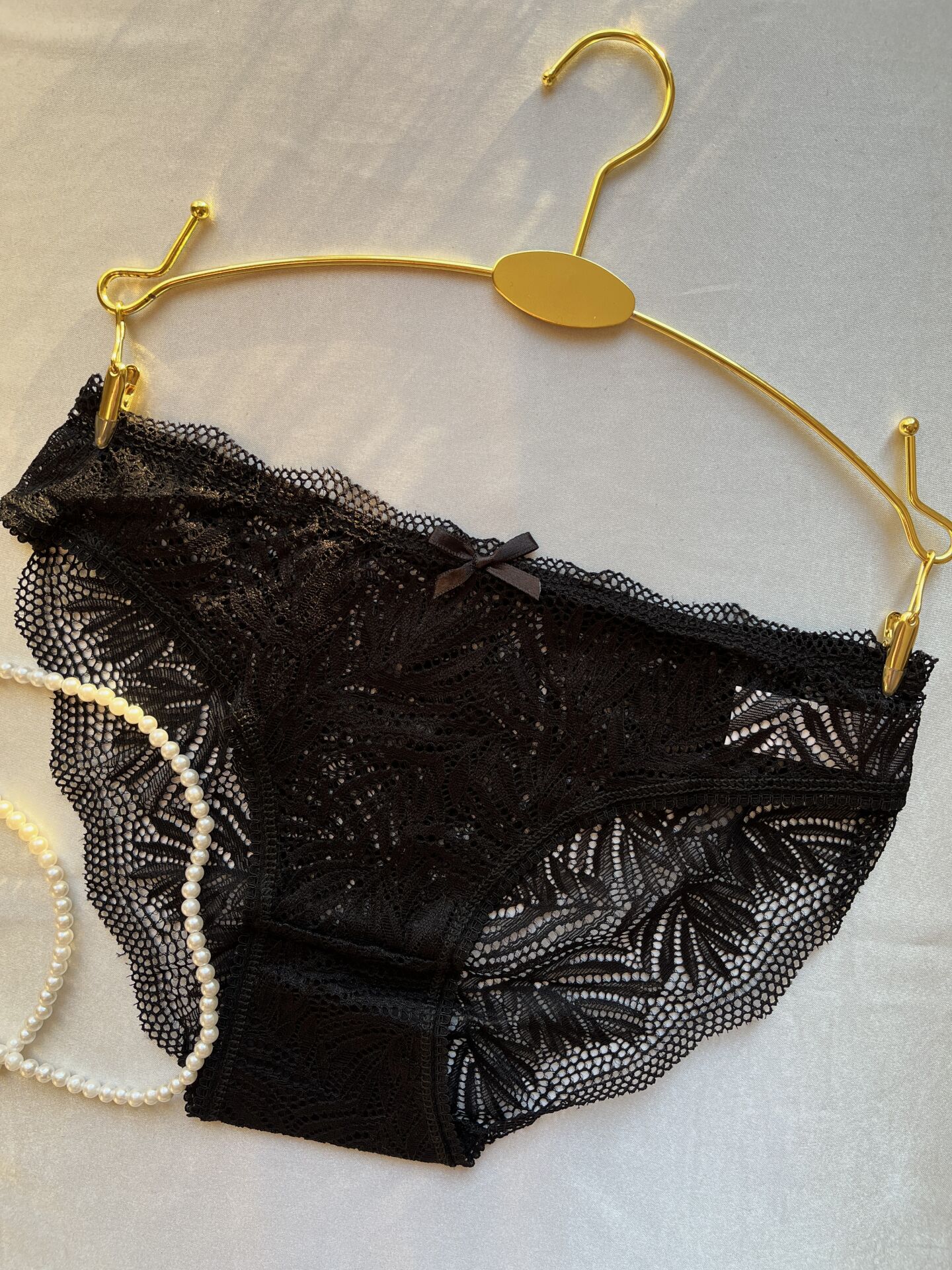 Dantelli Siyah Slip Külot