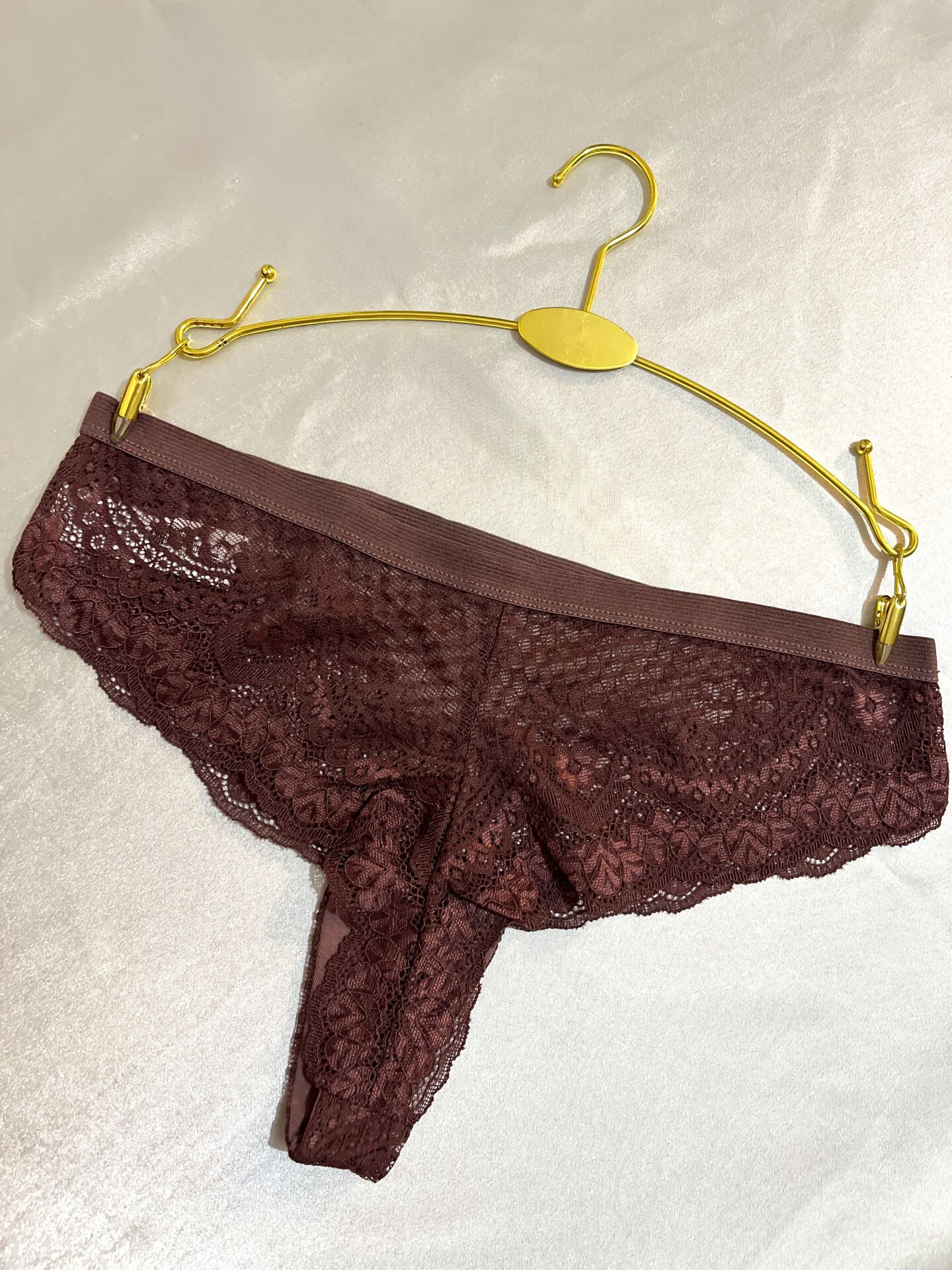 Dantelli Kahverengi Brazilian Külot